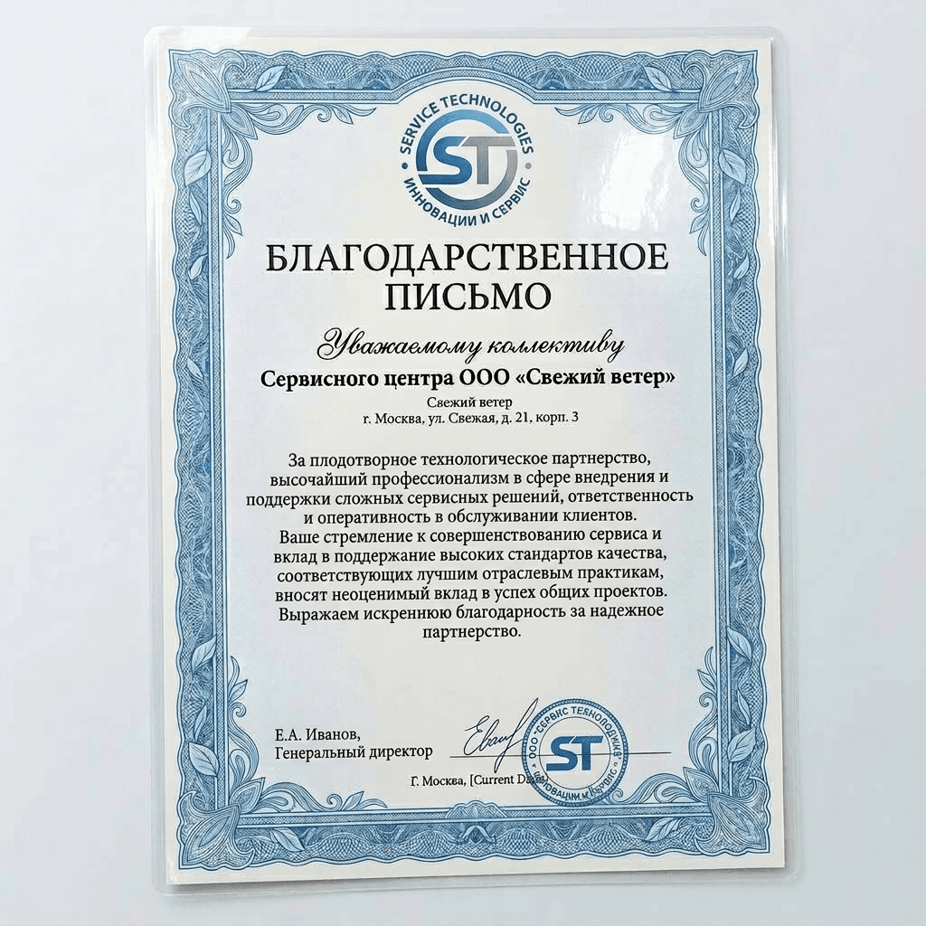 Благодарность от KUGOO Technologies